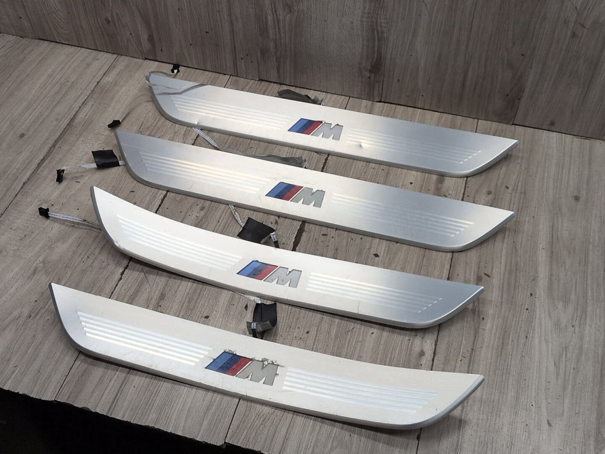 2016-2022 BMW 750i G12 Front Rear Left Right Scuff Plate Door Sill SET 8061043 OEM
