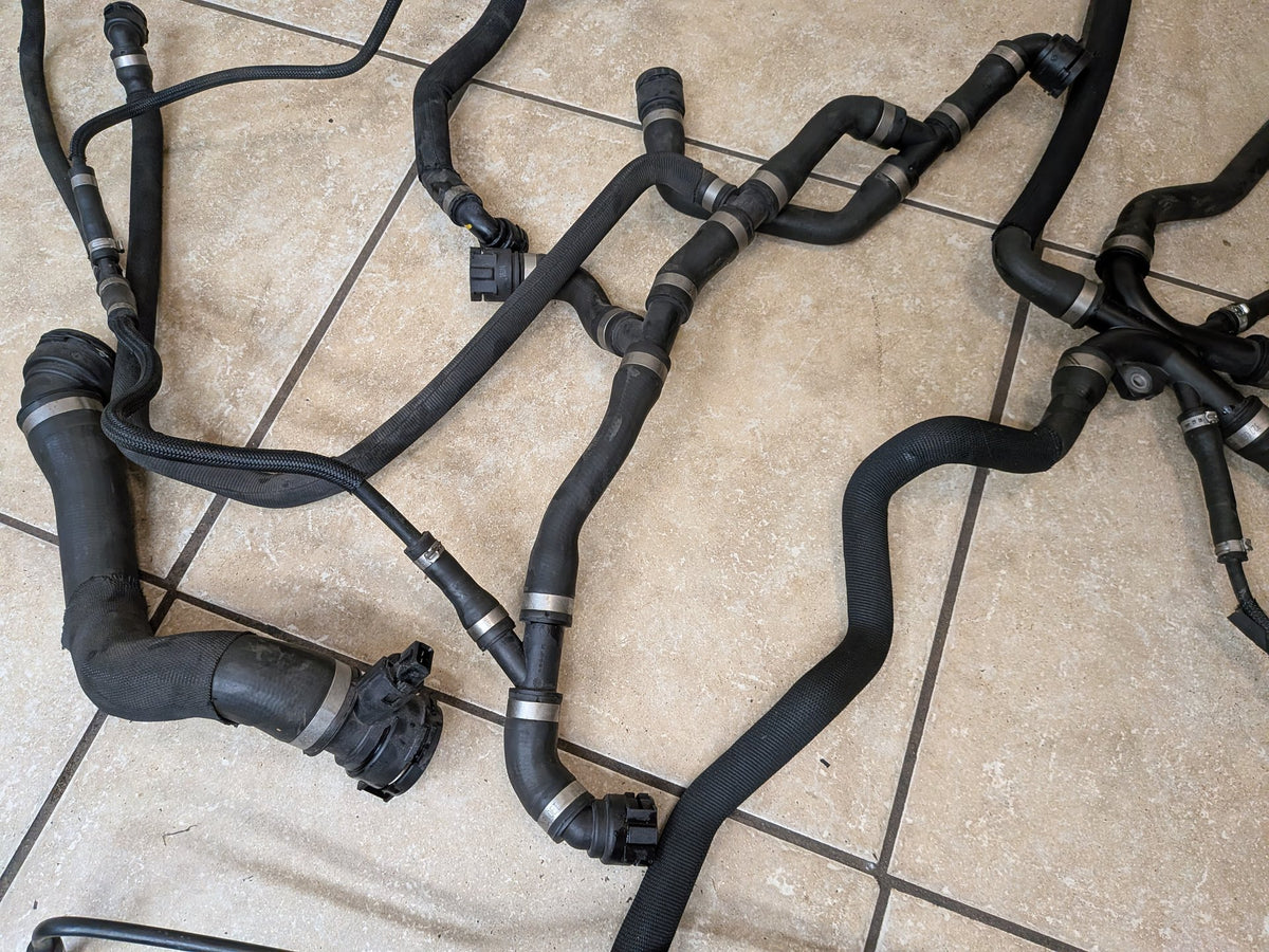 2012-2018 BMW F06 M6 Engine Radiator Cooling Coolant Pipe Hoses SET 7843264