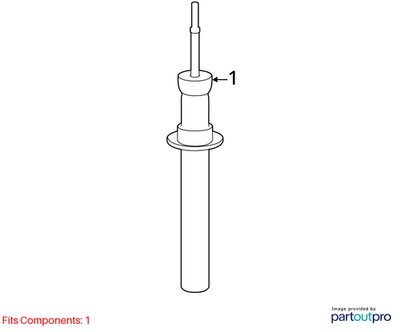OEM BMW F15 F16 X5 X6 35iX 35dX FRONT Left Driver Strut Shock Absorber Spring