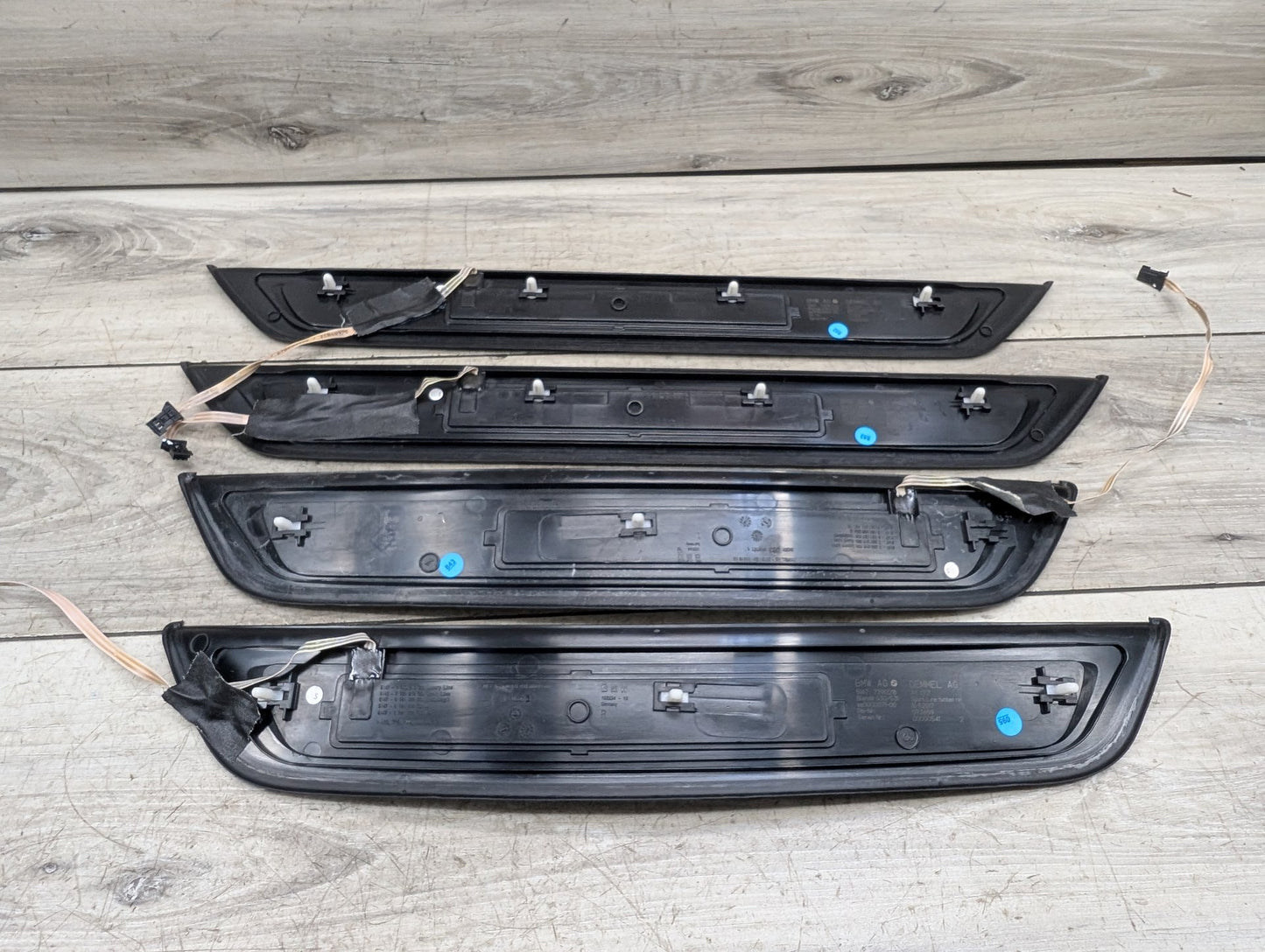 2017-2023 BMW 530i G30 Front Rear Left Right Scuff Plate Door Sill SPORT SET 7405774