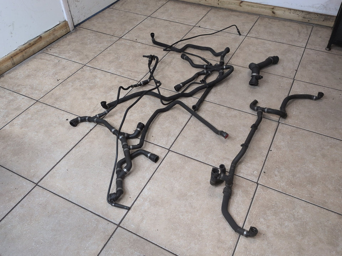 2011-2016 BMW M5 F10 Engine Radiator Cooling Coolant Pipe Hoses SET 8386545 OEM