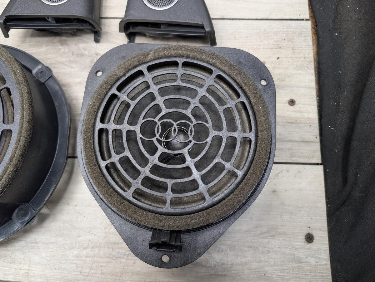 2008-2017 Audi S5 8T Speakers SET 8F1035223A 09-17 OEM AUDI A5 S5 BANG & OLUFSEN Front Rear Door SUB Tweeter Speakers SET OEM