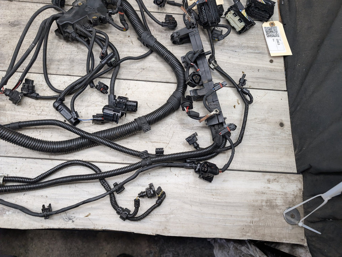 2014-2018 BMW F15 X5 N63B44O1 Engine Motor Wiring Wire Harness 8654740