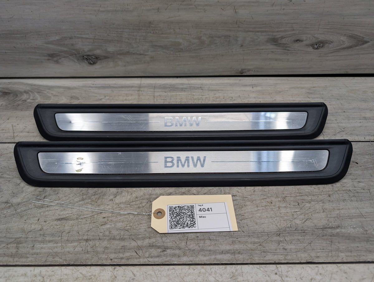 2019-2026 BMW 330i G20 Front Left Right Scuff Plate Door Sill SET 7407377 OEM