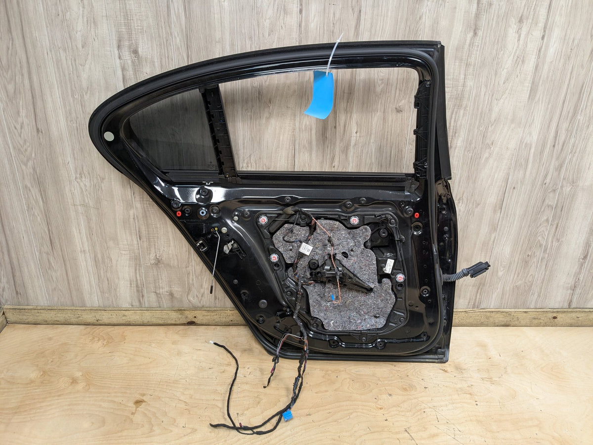 16-19 OEM BMW G11 750i xDrive SWB Rear Left Driver Door Shell Panel Black 475