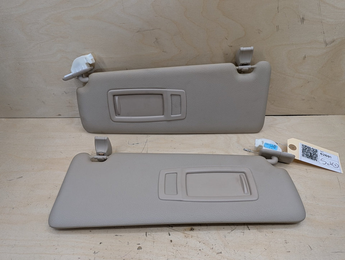 2012-2018 BMW 328i F30 Front Left Right Sun Visor SET 7322229 OEM