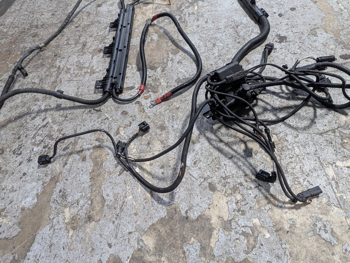 2007-2013 BMW E93 328i N52B30M1 Engine Motor Transmission Wiring Wire Harness SET 7555003