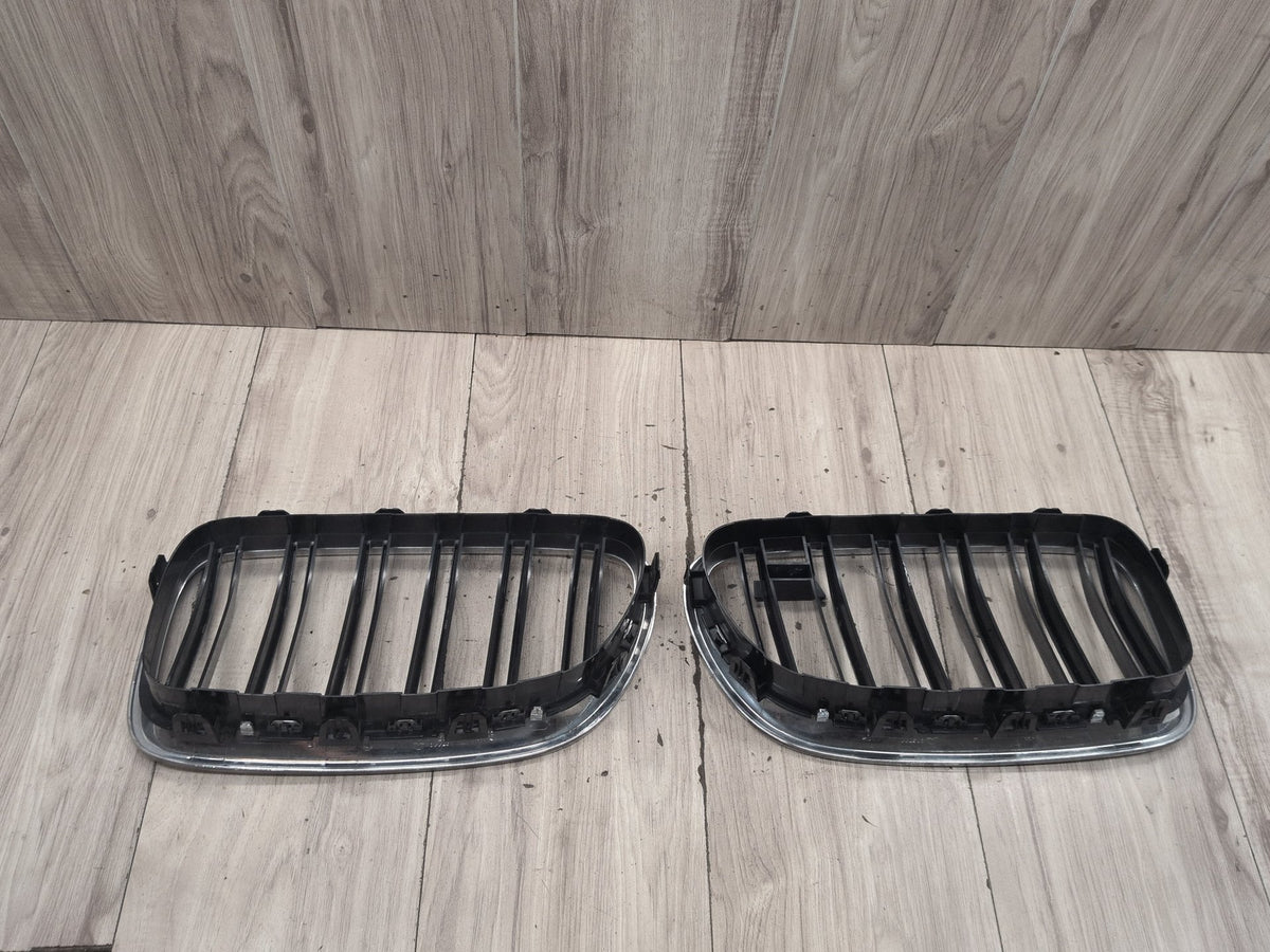 2011-2016 BMW M5 F10 Front Left Right Upper Bumper Grilles SET 8057228 OEM