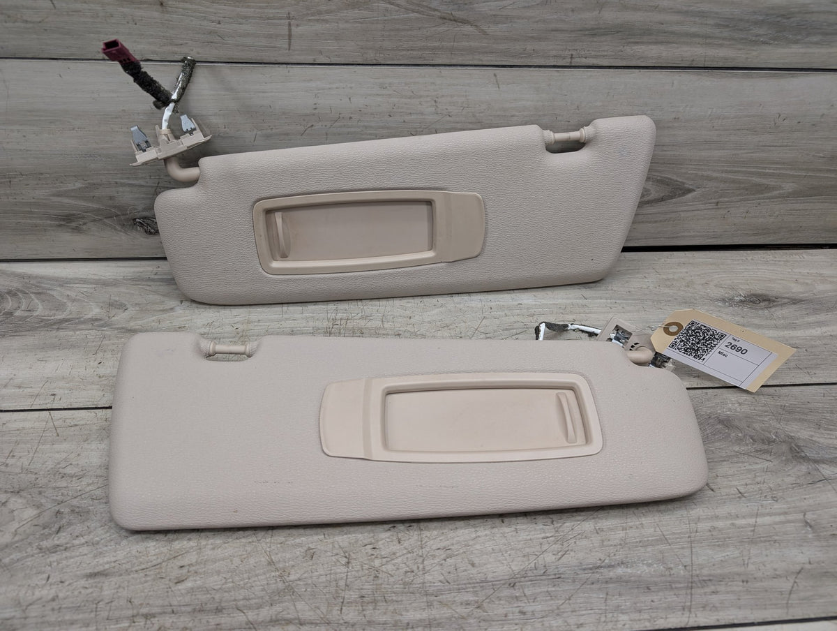 2014-2018 BMW X5 F15 Front Left Right Sun Visor SET 8059051 OEM