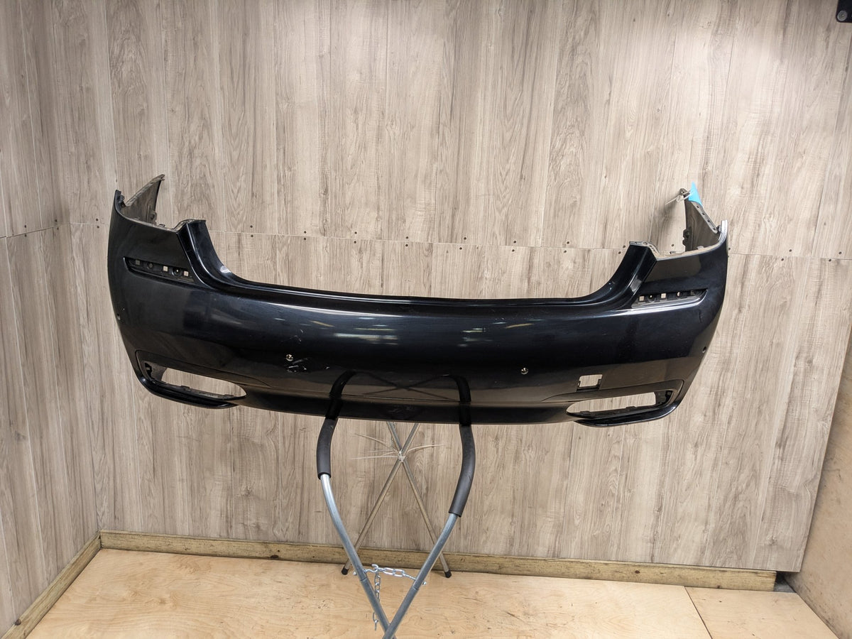 DAMAGE 16-19 BMW G11 G12 740 750 M SPORT Rear Bumper Cover w PDC Holes Black 475
