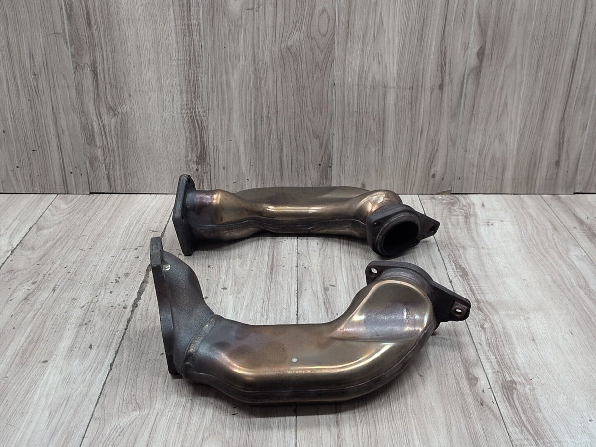 09-12 Mercedes W212 E550 M278 Left Right Engine Motor Exhaust Manifold Pipe SET