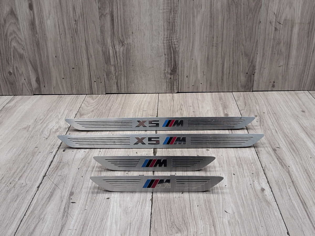 2015-2018 BMW X5 F85 Front Rear Left Right Scuff Plate Door Sill SET 7313143 OEM