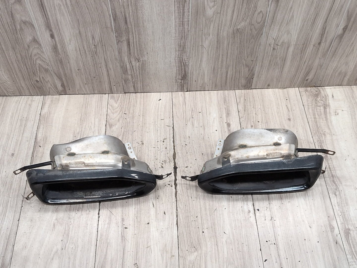 2016-2022 BMW 750i G12 Rear Left Right Exhaust Muffler Tips SET 8063168 OEM