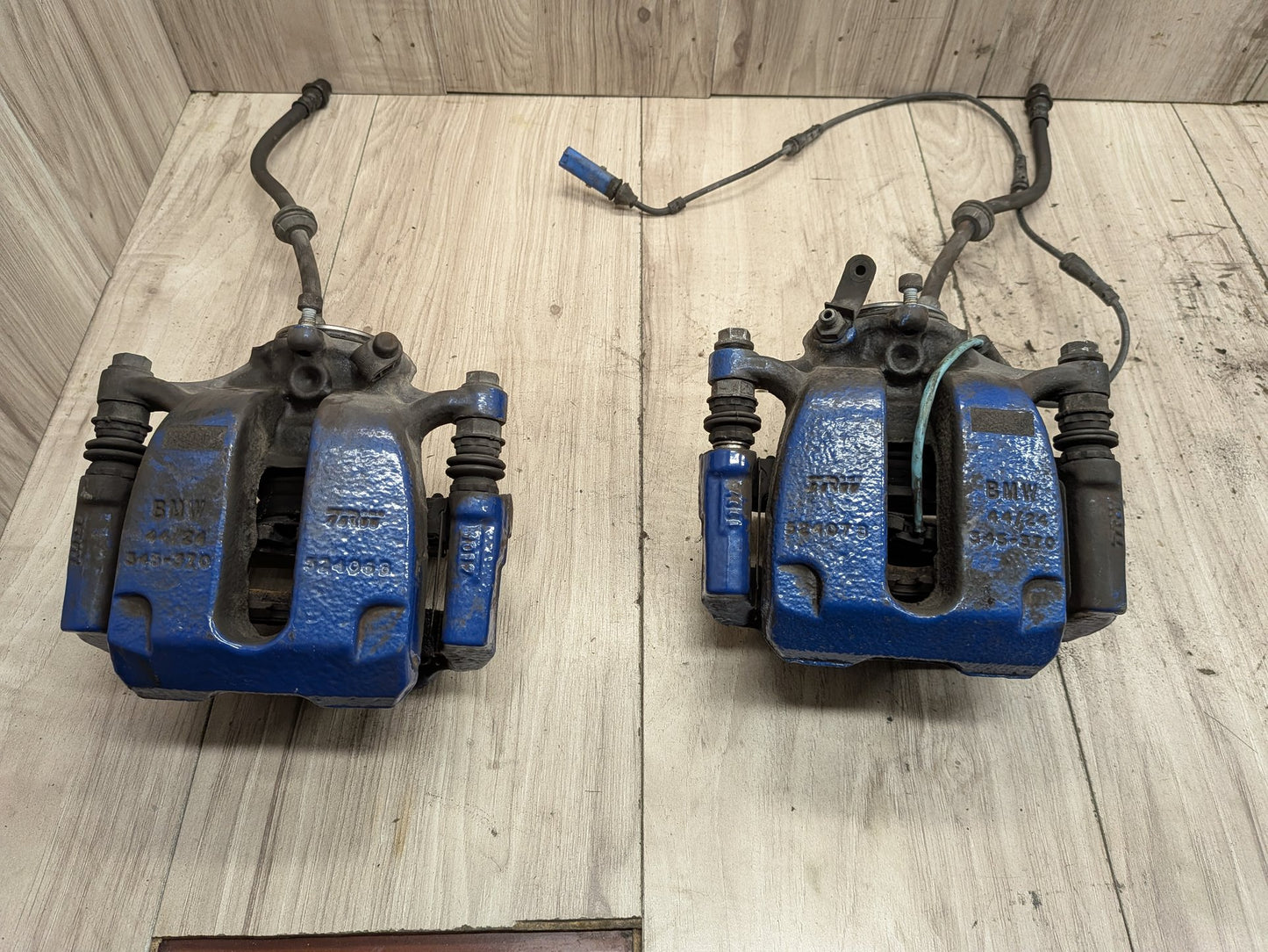 OEM BMW G30 530 540 M550 Front Rear Left Right Brake Calipers Brembo SET Blue