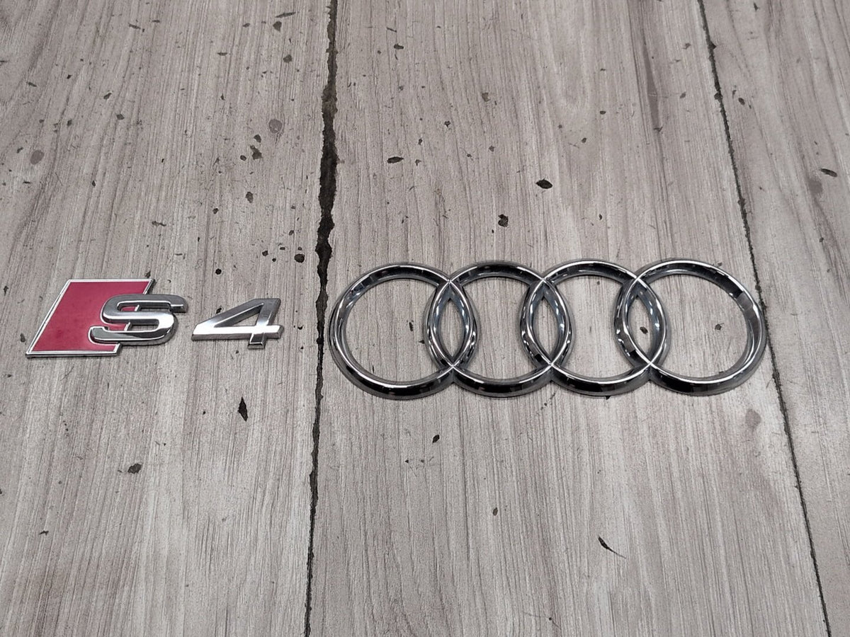 2010-2016 Audi S4 Rear Liftgate Trunk Lid Emblem Badge SET PN: 8D0853737G