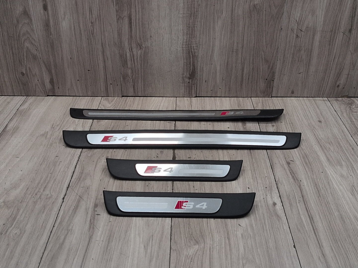 2010-2016 Audi S4 B8 Scuff Plate Door Sill Set Left Right 8K0853376 OEM