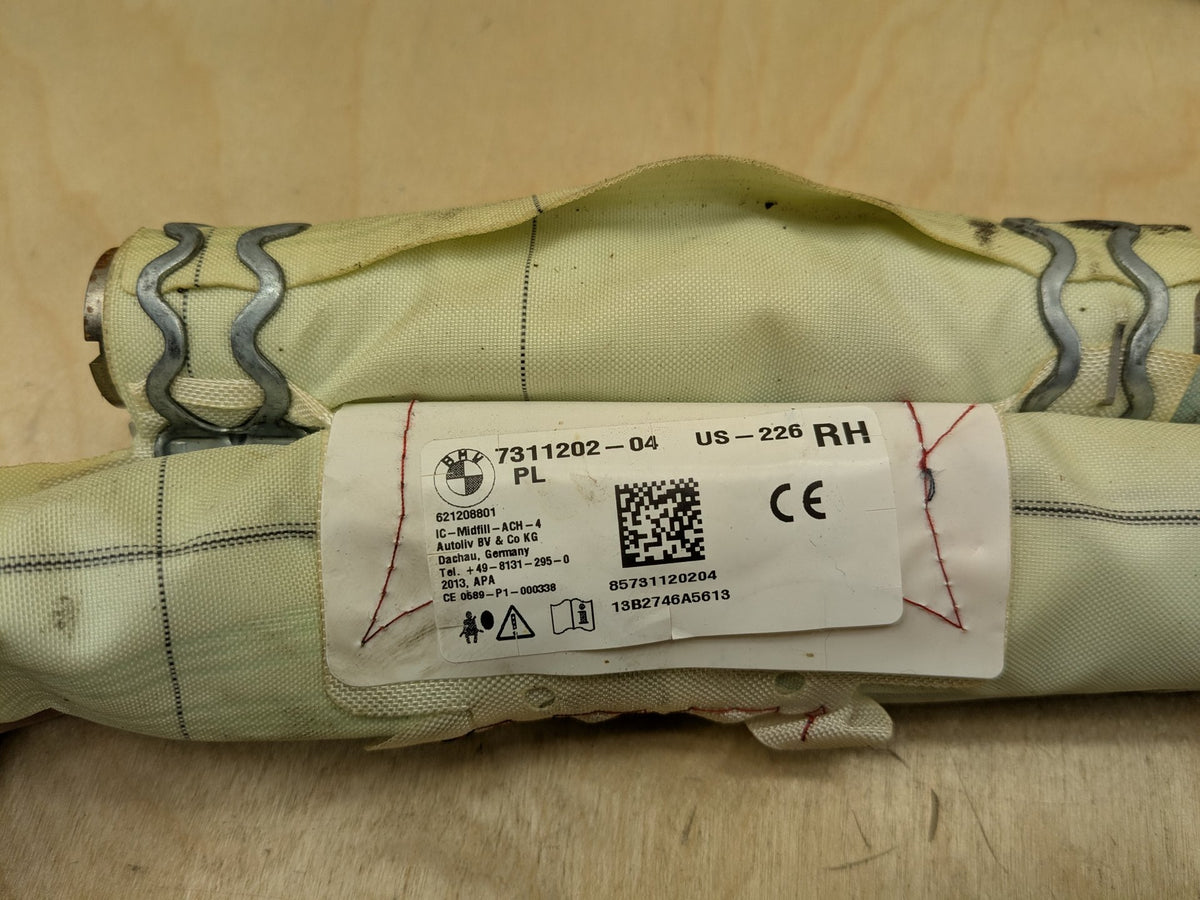OEM BMW F30 F36 F80 M3 335 435 Right Passenger Roof Head Curtain Air Bag Airbag