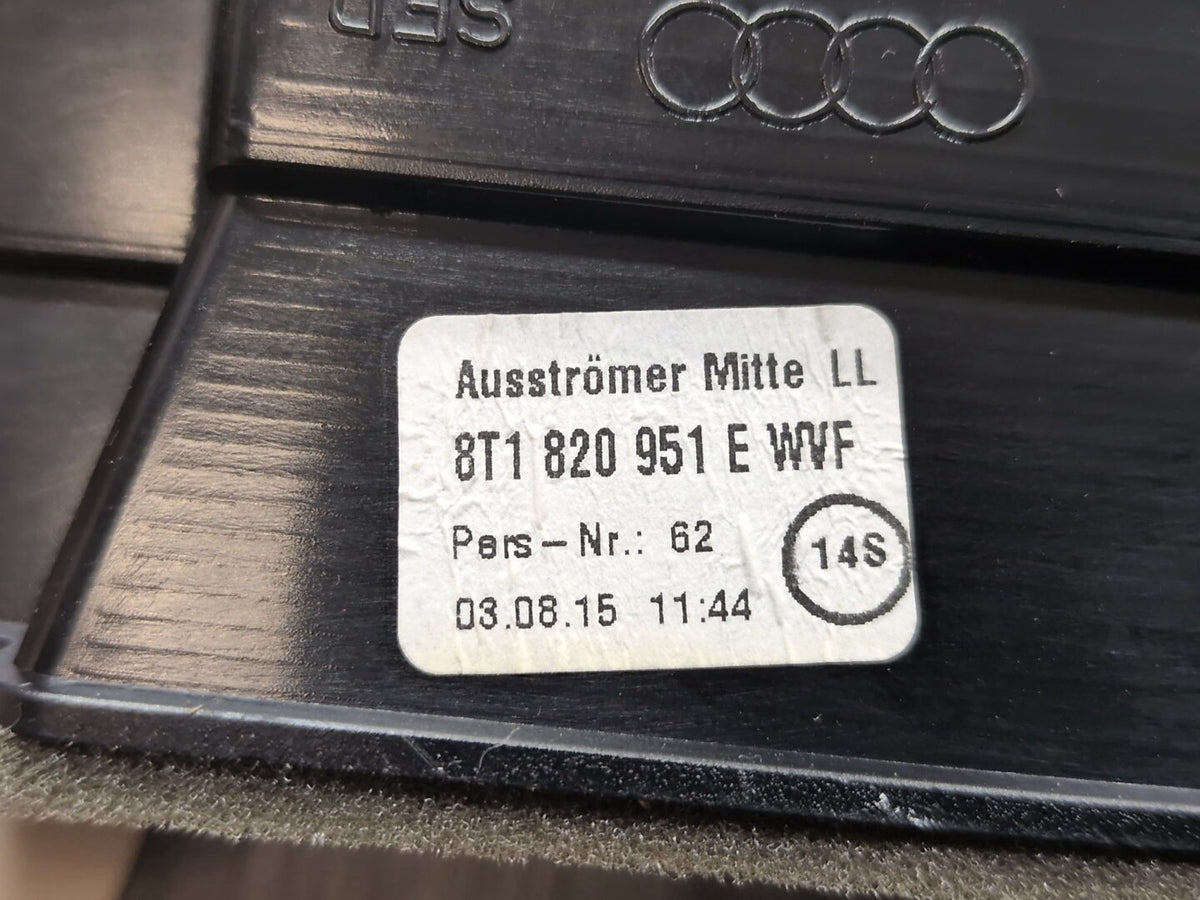 2016 Audi S5 8T Dashboard Dash Board Middle Center Air Vent 8T1820951E OEM
