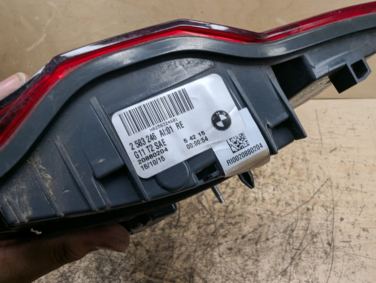 16-19 OEM BMW G11 G12 740 750 Rear Right Passenger Trunk Inner Stop Tail Light