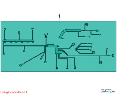 2007-2013 BMW E93 328i AT Engine N51 Motor Transmission Wiring Wire Harness SET