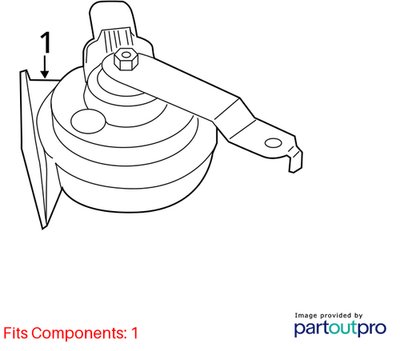 2011-2016 BMW X3 F25 Alarm Horns SET 7217702 OEM