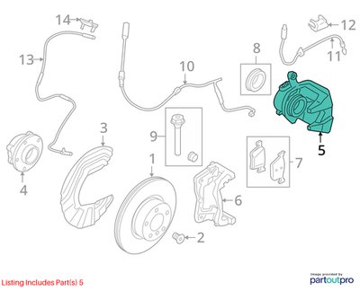 OEM BMW G01 G20 G22 G23 G26 G29 X3 330 430 FRONT Right Passenger Brake Caliper