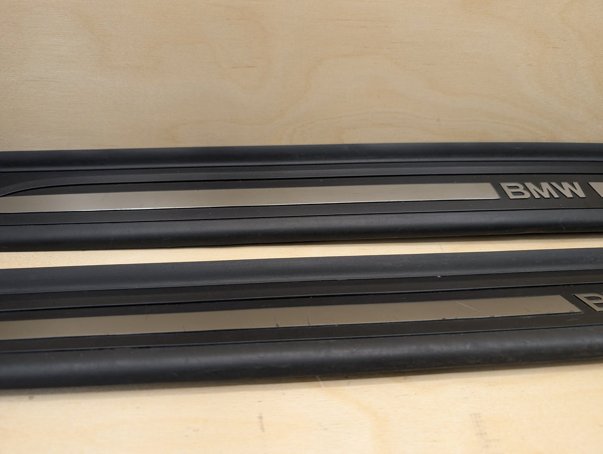 2007-2013 BMW 335i E93 Front Left Right Scuff Plate Door Sill SET 7178597 OEM