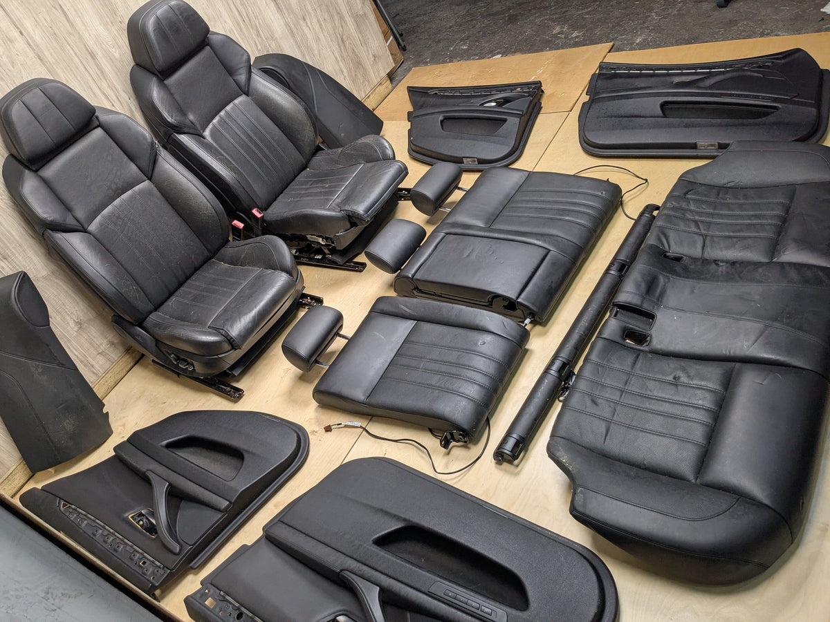 11-13 OEM BMW F10 M5 Front Rear Left Right Interior Seats Door Panels BLACK