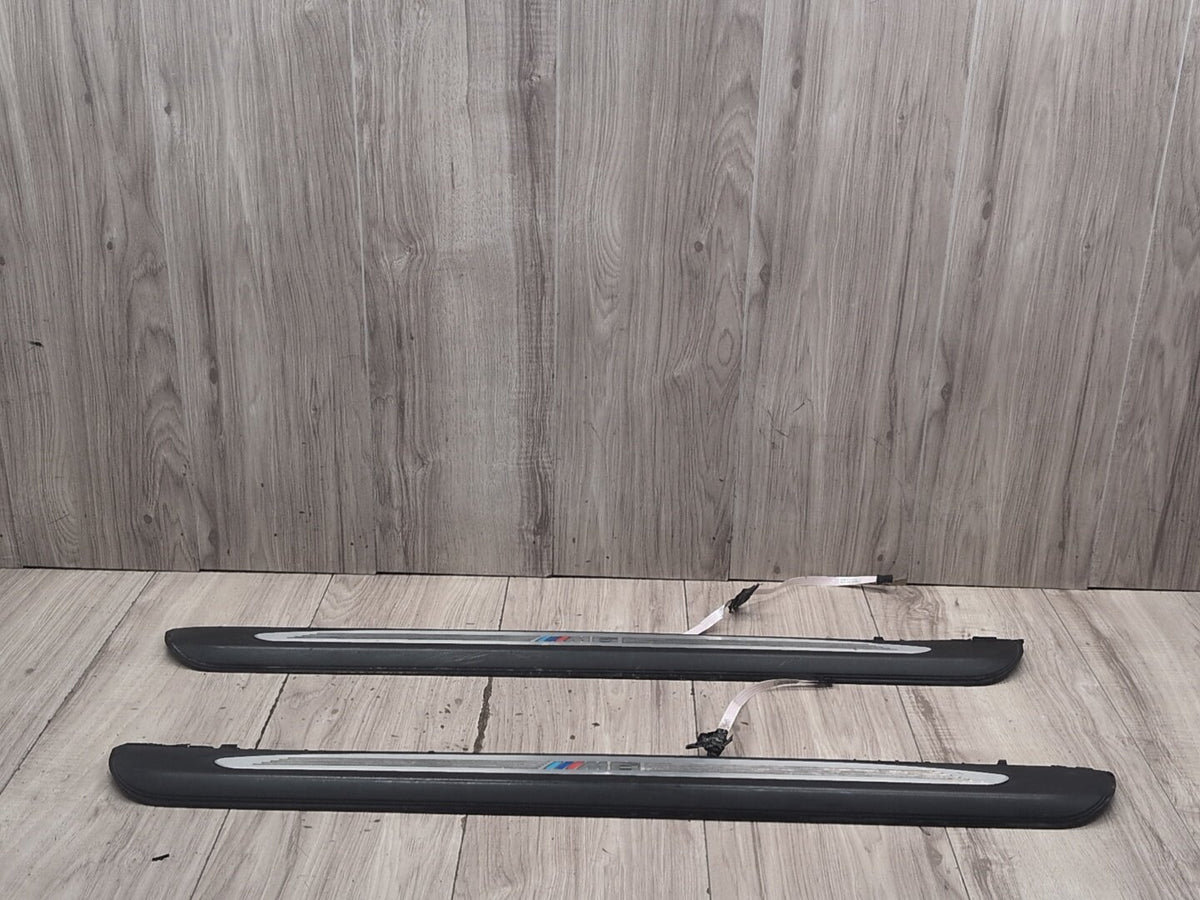 2004-2010 BMW M6 E64 Front Left Right Scuff Plate Door Sill SET 7898230 OEM