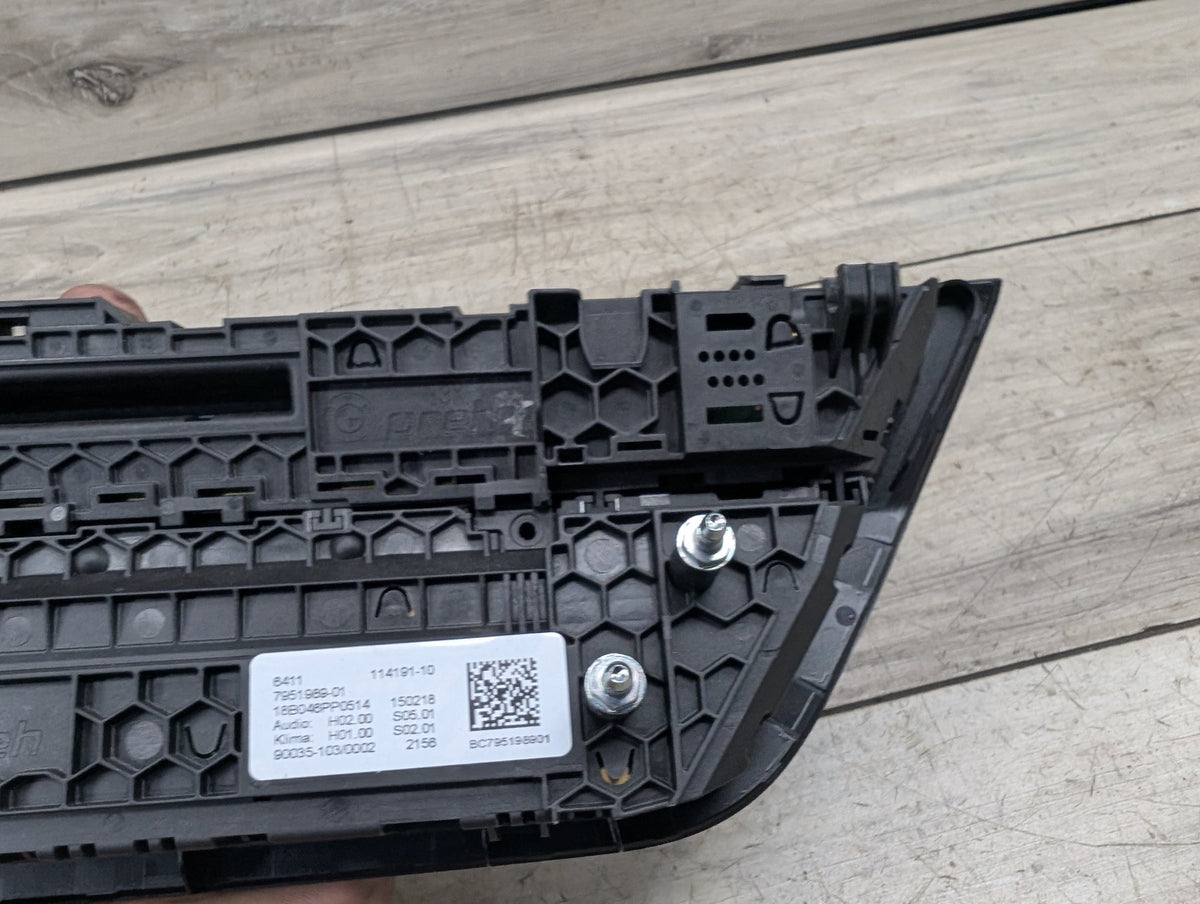 18-21 OEM BMW G01 F97 X3 X3M AC Climate Control Panel Radio Media Buttons
