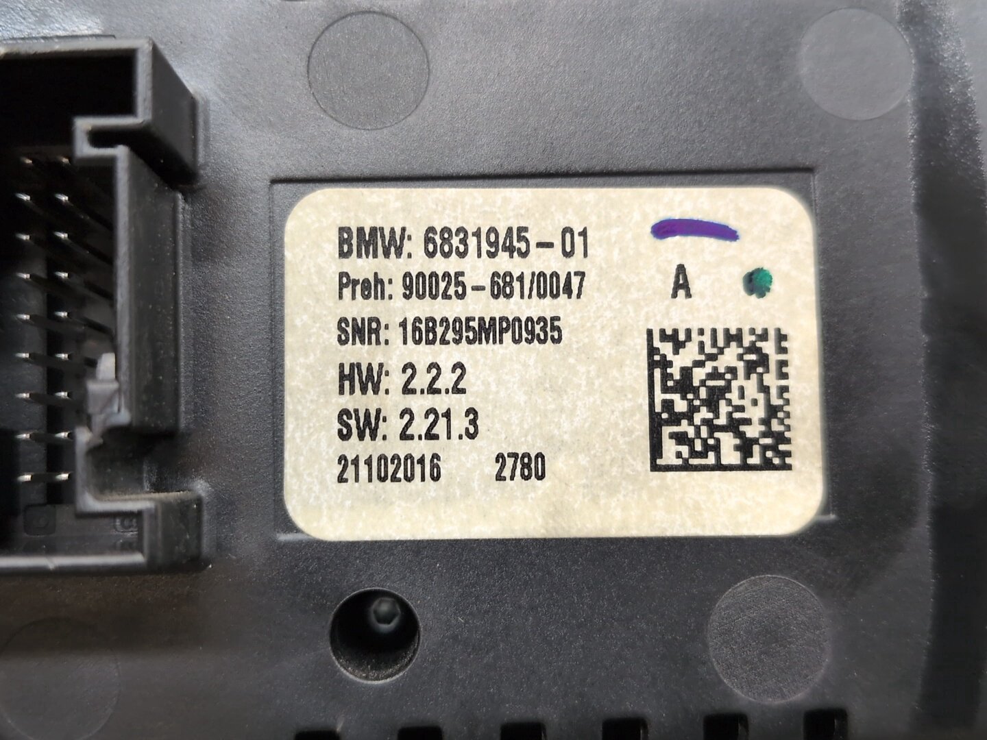 2015 - 2019 BMW X6 F86 Front AC Heater Climate Control Switch 6831945 S63B44T2