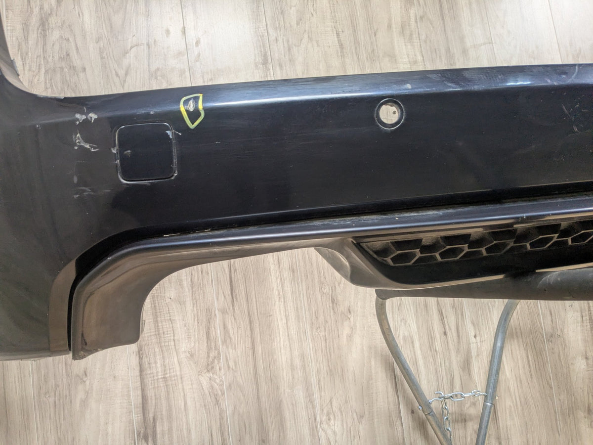 DAMAGE 15-18 BMW F85 X5M Rear Bumper Cover w/ Diffuser Assembly Black 416
