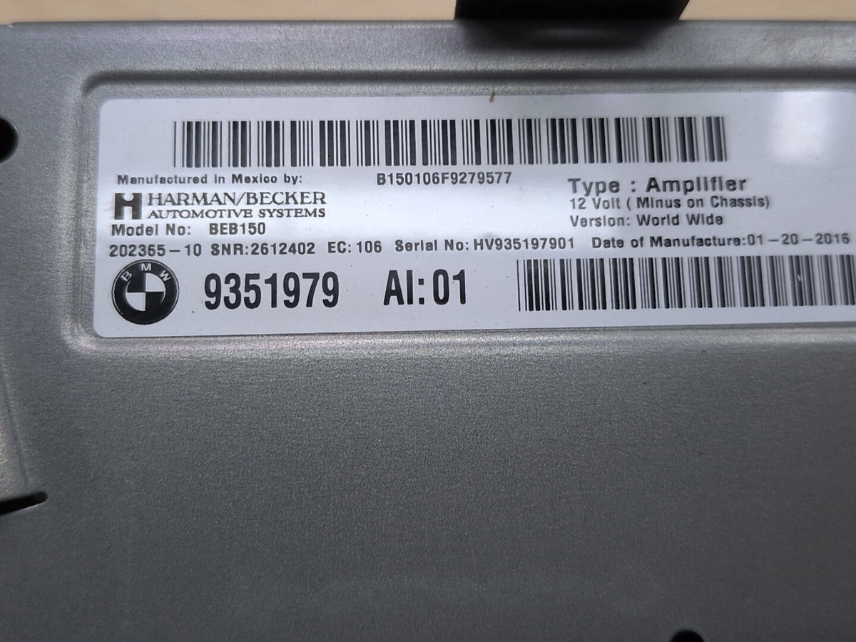 OEM BMW F15 F16 F85 F86 X5 X6 Amplifier System HIFI HARMAN BECKER Control Module
