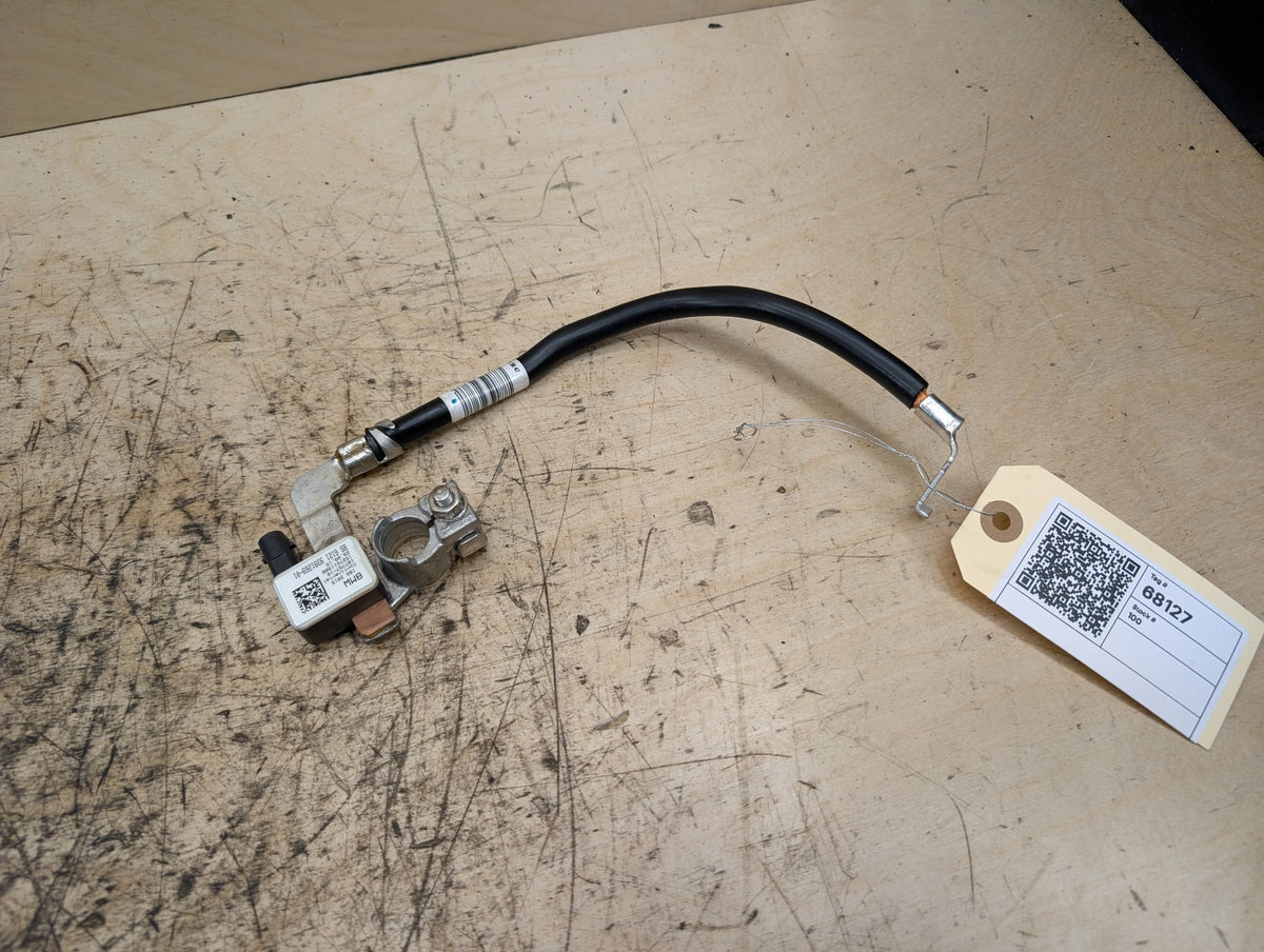 16-19 OEM BMW G11 G12 740 750 Negative Battery Cable Terminal IBS Sensor Black