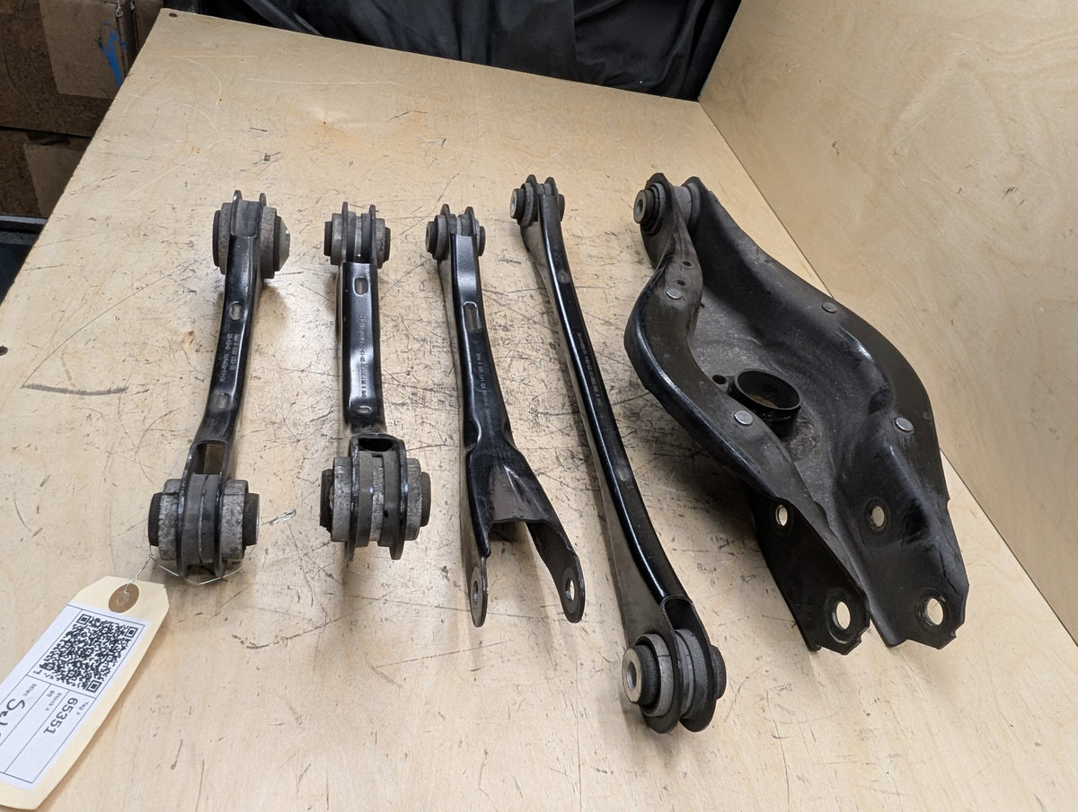 19-26 OEM BMW G20 G22 G23 G26 G42 Rear Left Driver Upper Lower Control Arm SET