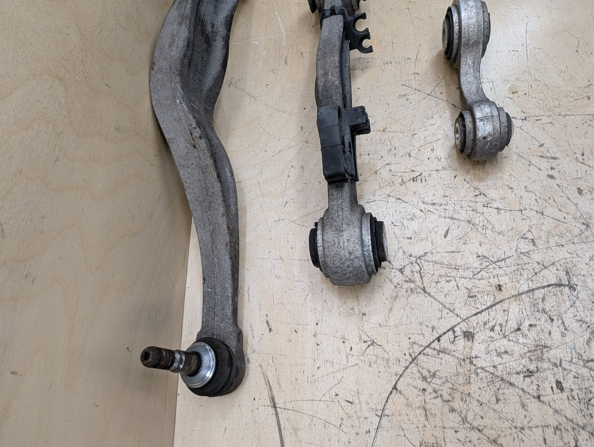 09-18 OEM BMW F02 F06 F10 F12 F13 Rear Left Driver Upper Lower Control Arm SET