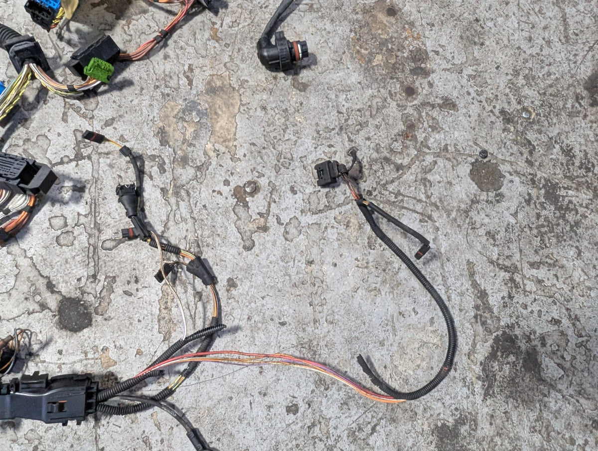 2007-2013 BMW E93 328i N52B30M1 Engine Motor Transmission Wiring Wire Harness SET 7555003