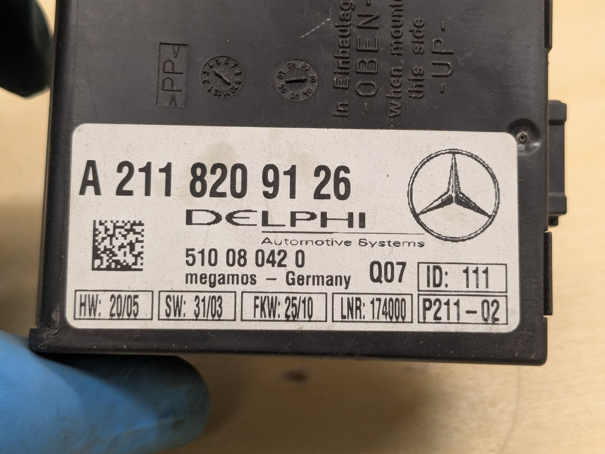 2009-2011 Mercedes-Benz SLK-Class R171 Anti Theft Siren Alarm Module A2118209126
