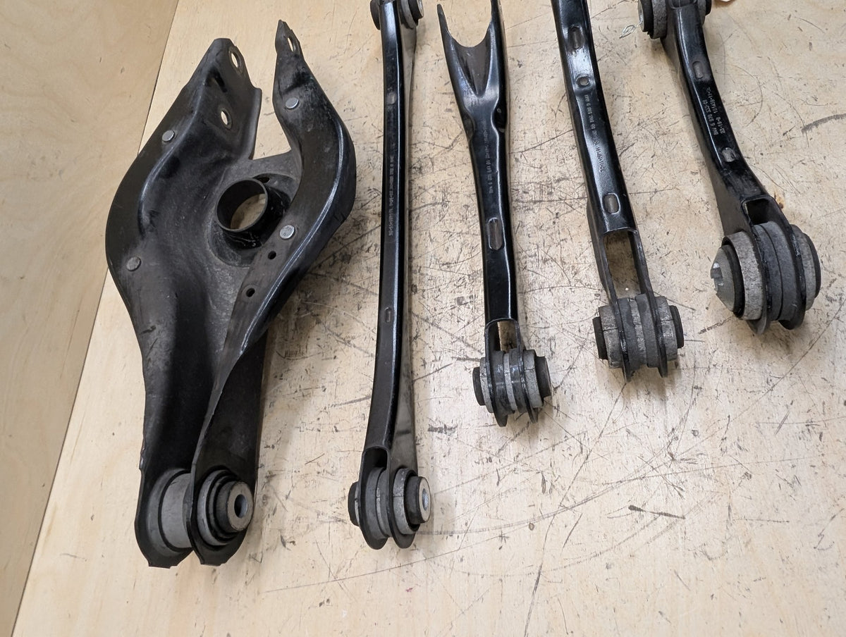 19-26 OEM BMW G20 G22 G23 G26 G42 Rear Left Driver Upper Lower Control Arm SET