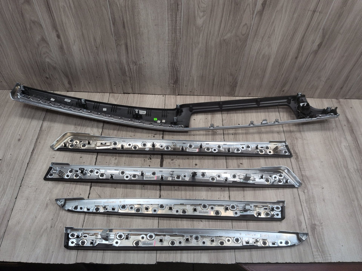 2011-2016 BMW M5 F10 Front Rear Left Right Interior Trim SET 7225548 OEM