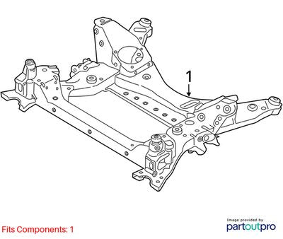 OEM BMW G01 G02 X3 X4 AWD Front Subframe Suspension Carrier Crossmember Cradle