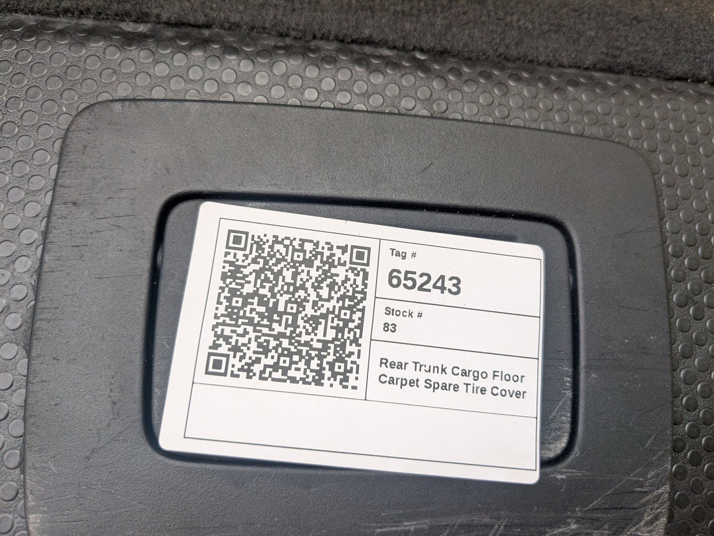 11-17 OEM BMW F25 X3 Trunk Floor Mat Carpet Cargo Liner Storage Cover