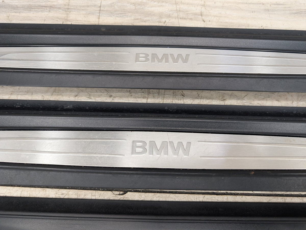 2014-2019 BMW 340 F34 Front Rear Left Right Scuff Plate Door Sill SET 7410460