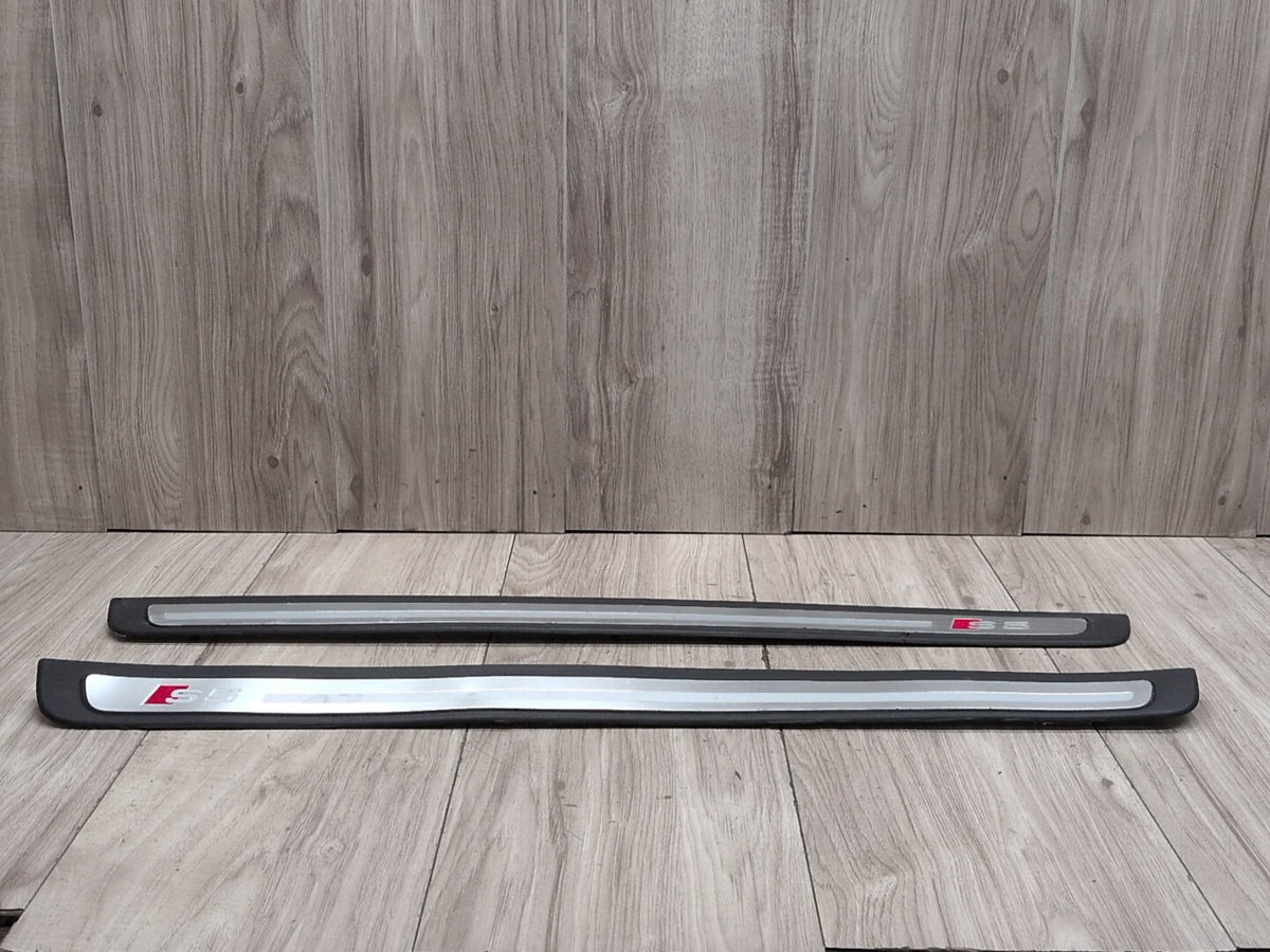 2008-2017 Audi S5 8T Front Left Right Scuff Plate Door Sill SET 8T0853373 OEM