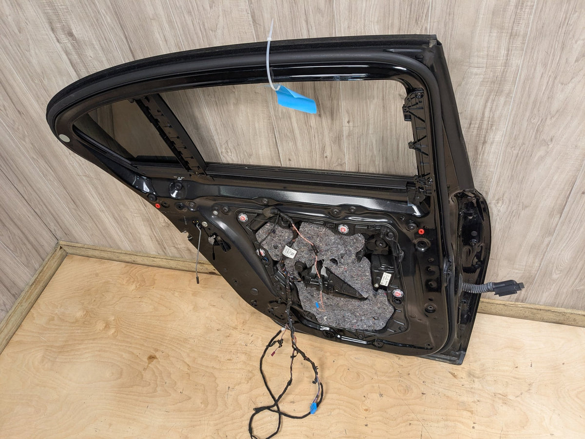 16-19 OEM BMW G11 750i xDrive SWB Rear Left Driver Door Shell Panel Black 475