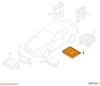 2013-2017 Audi S5 8T Bdc Body Domain Fem Control Module w/ Key 8K0907063D OEM
