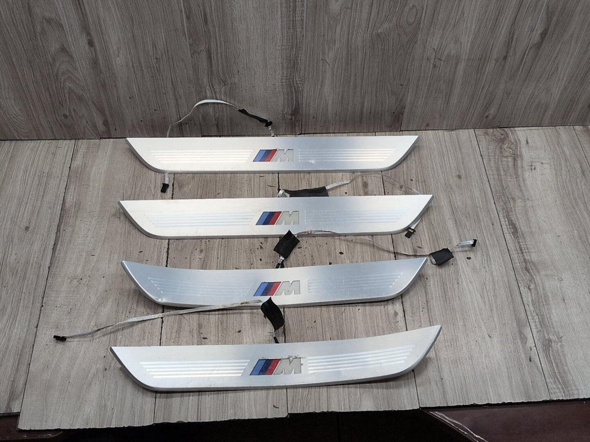 2016-2022 BMW 750i G12 Front Rear Left Right Scuff Plate Door Sill SET 8061043 OEM