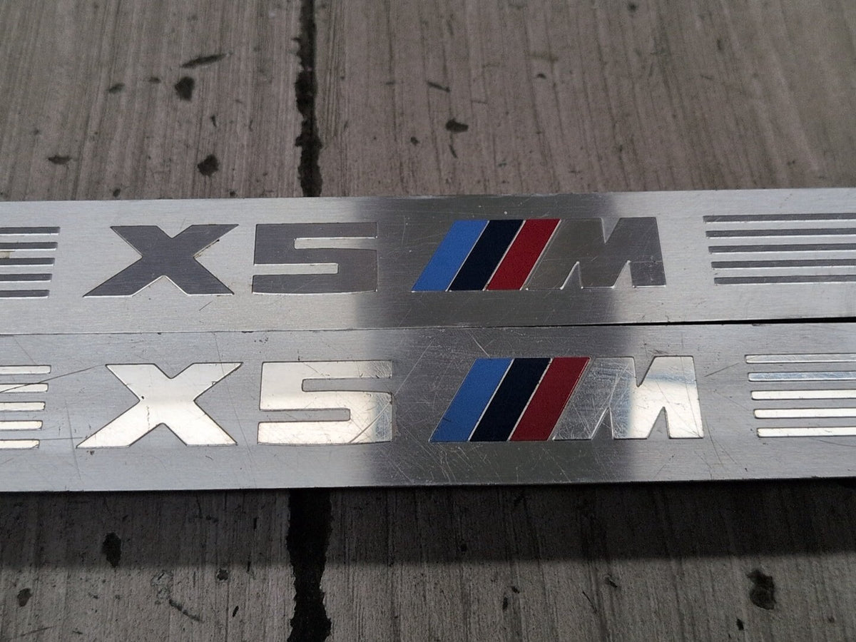 2015-2018 BMW X5 F85 Front Rear Left Right Scuff Plate Door Sill SET 7313143 OEM