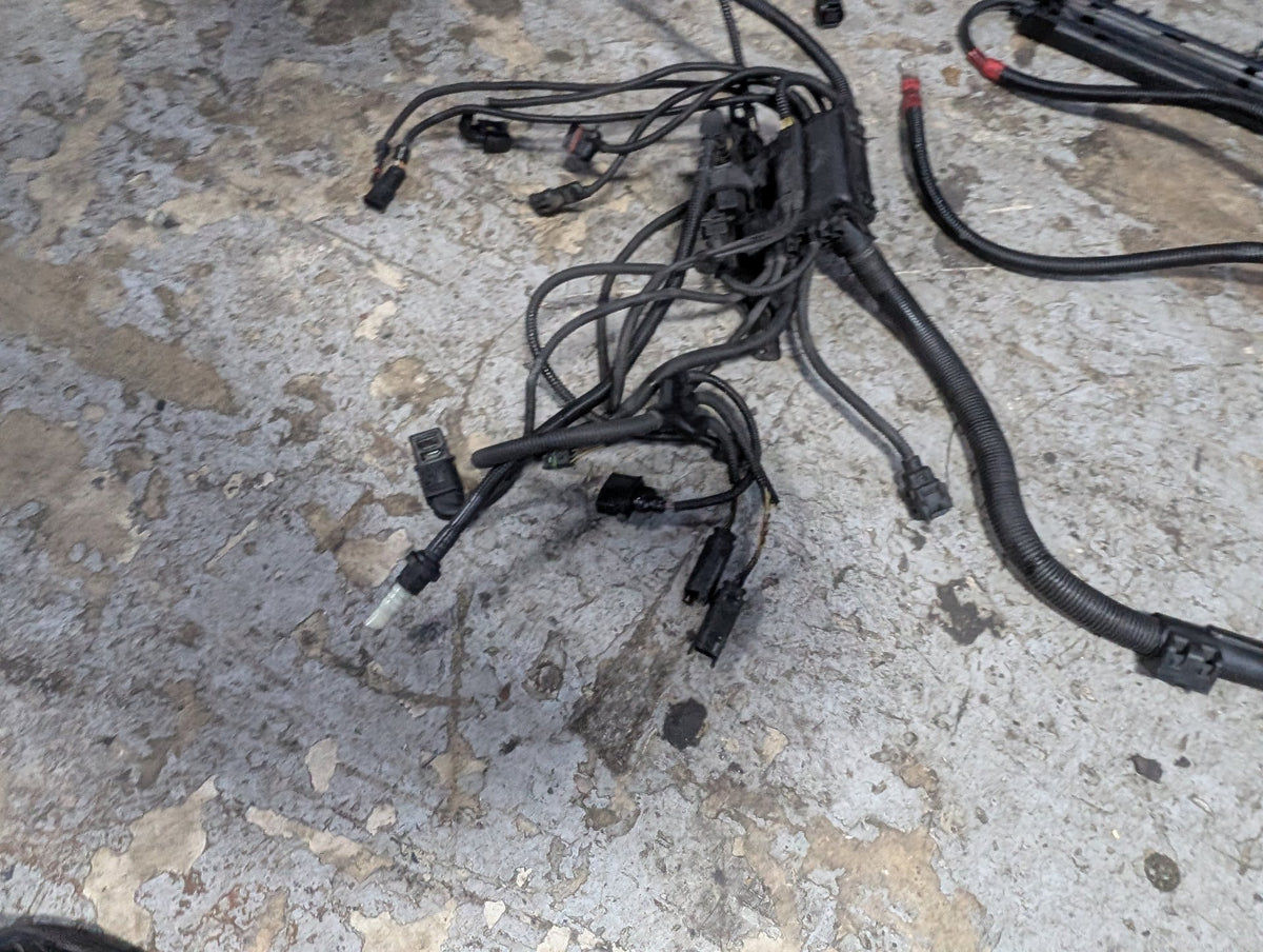 2007-2013 BMW E93 328i N52B30M1 Engine Motor Transmission Wiring Wire Harness SET 7555003