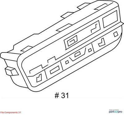 OEM BMW G01 G02 F97 F98 X3 X4 AC Rear Heater Climate Control Switch Panel